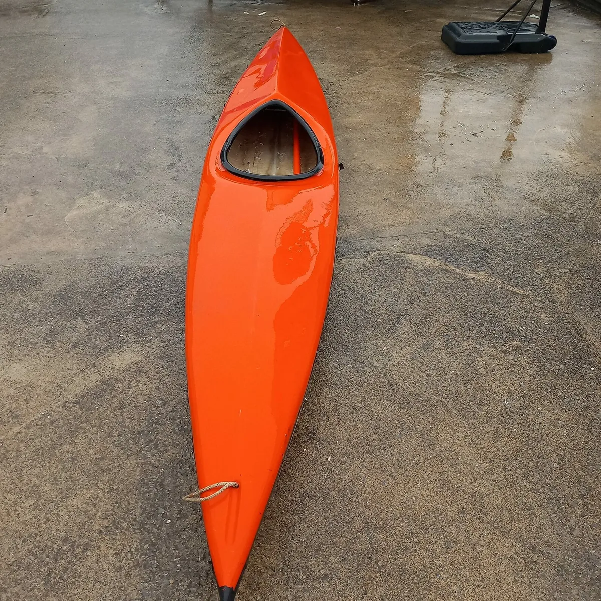 14ft fiberglass kayak and paddle - Image 3
