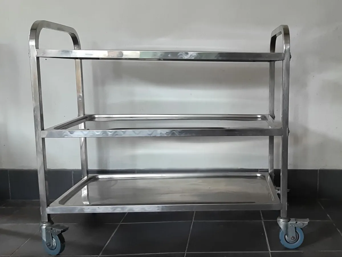 Stainless Steel Trolley with 2 shelves