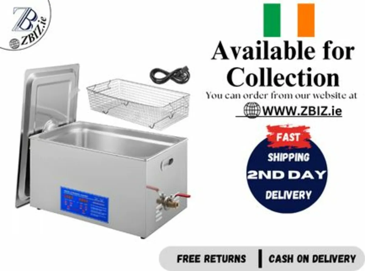22L Ultrasonic Cleaner Machine Stainless Steel - Image 1