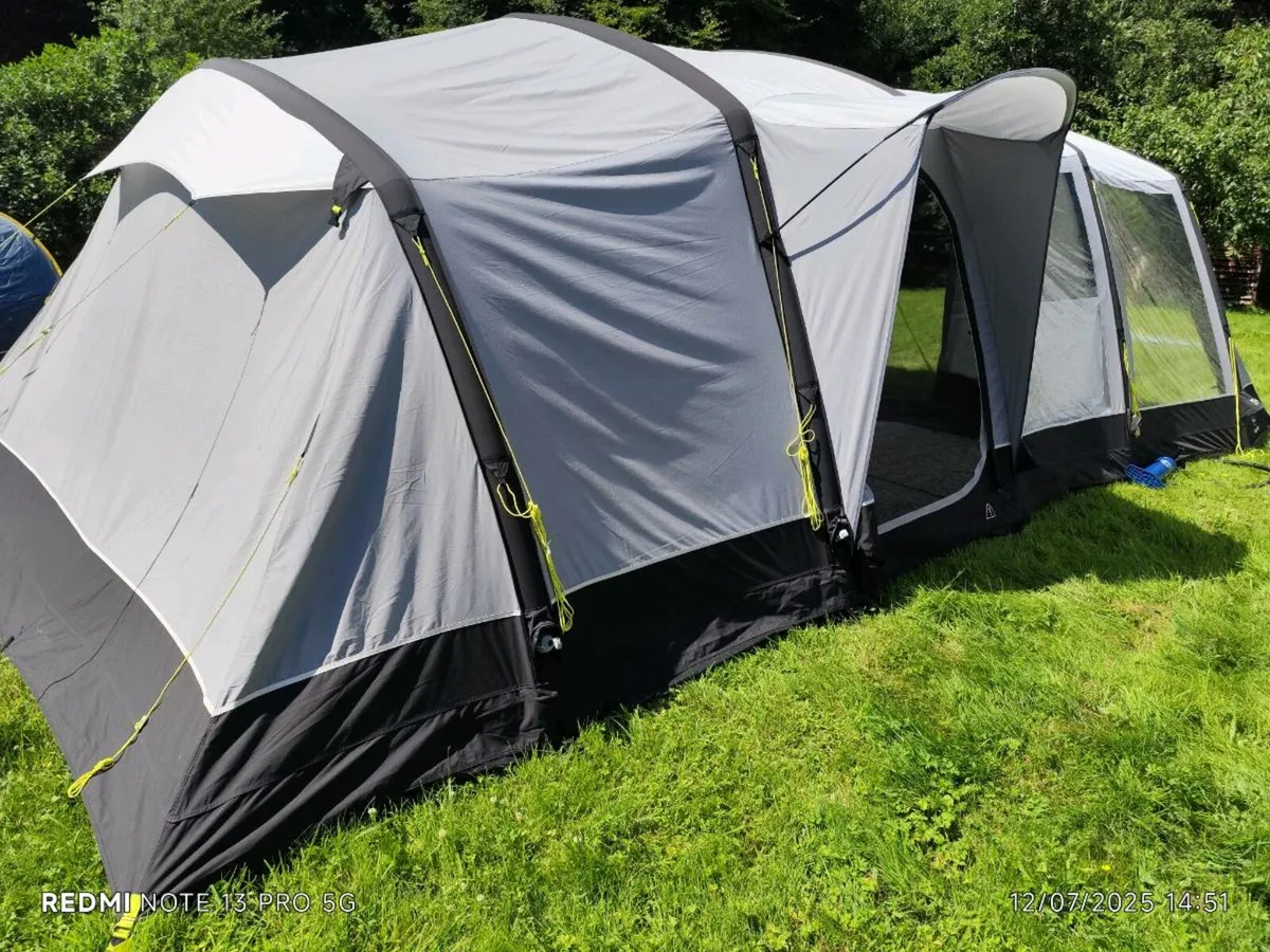Heavy Duty Family Sized Air Tent - Kampa Croyde 6T - Image 4