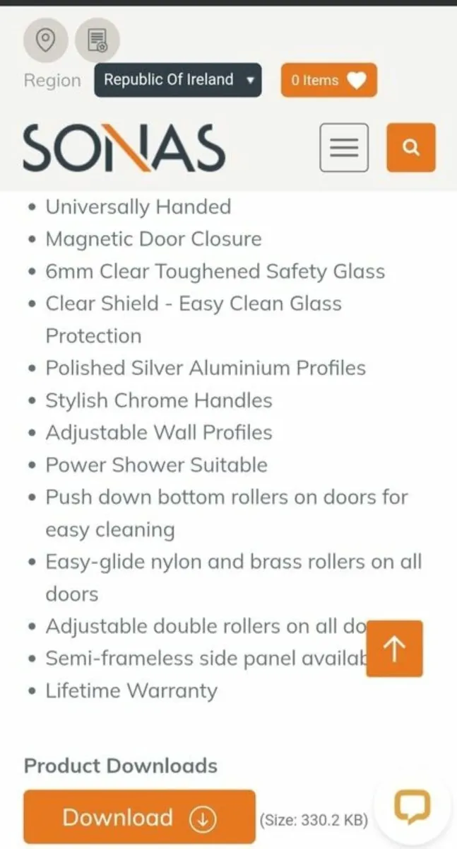 Sonas City Plus Quadrant Two Door 900 | CTP002 - Image 2
