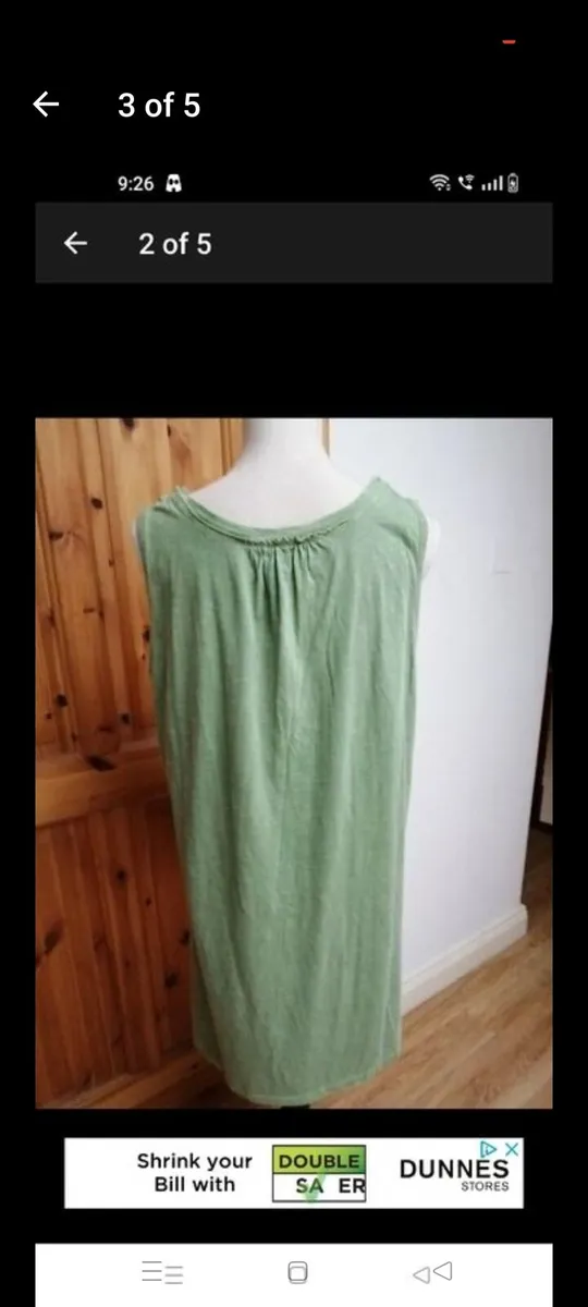 Avoca Green 100 % cotton top. - Image 3