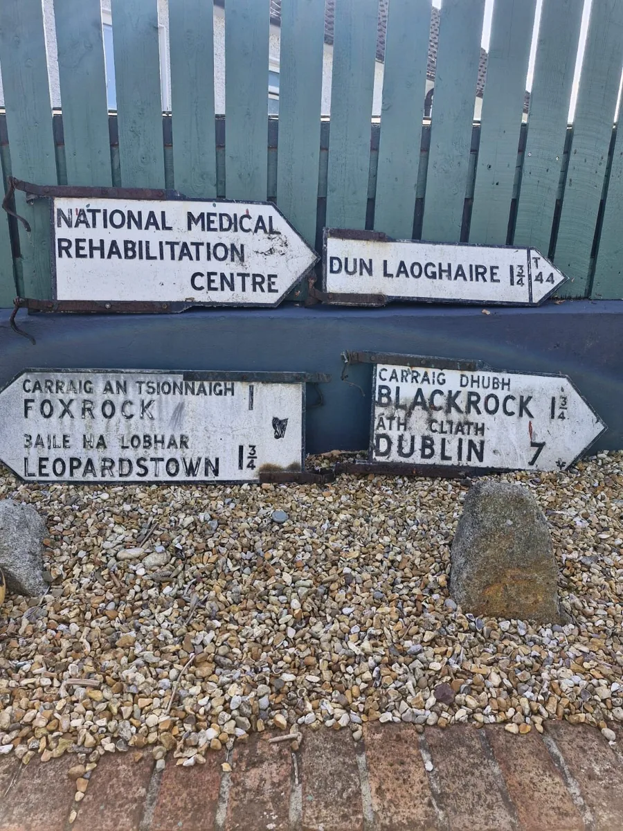 Old Irish Road Signs