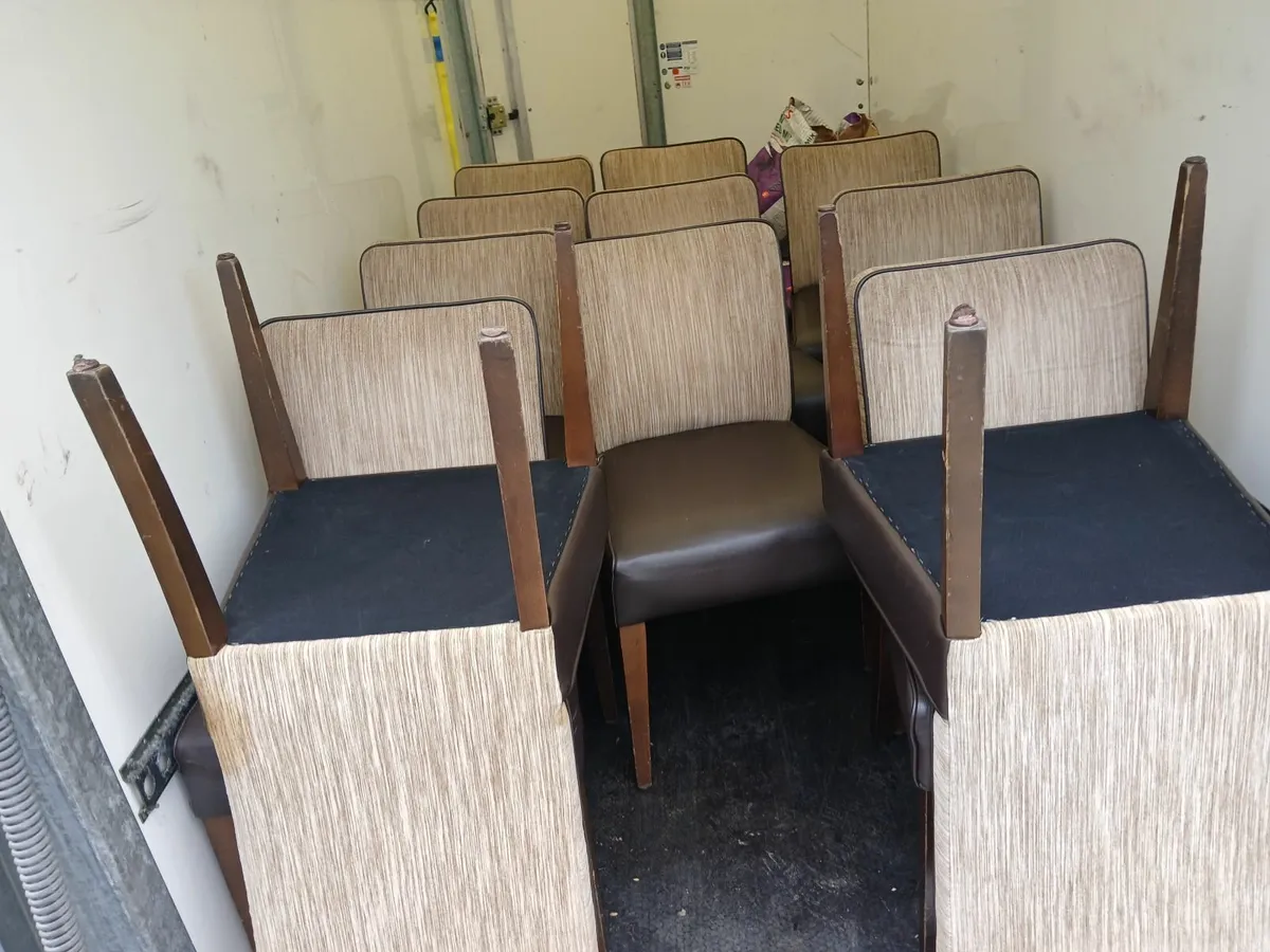Chairs lot of (6)....leather seating delivered - Image 4