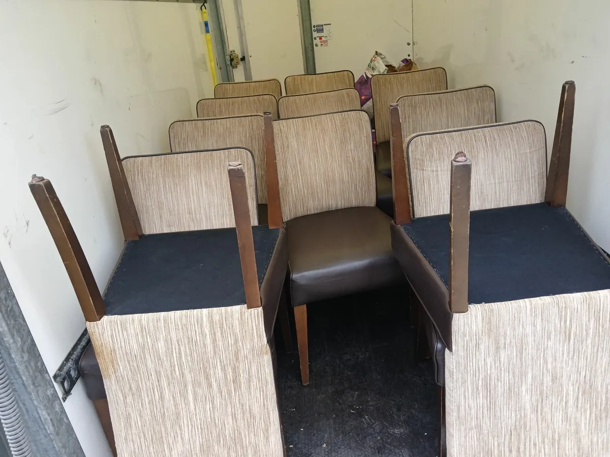 Chairs lot of (6)....leather seating delivered - Image 1