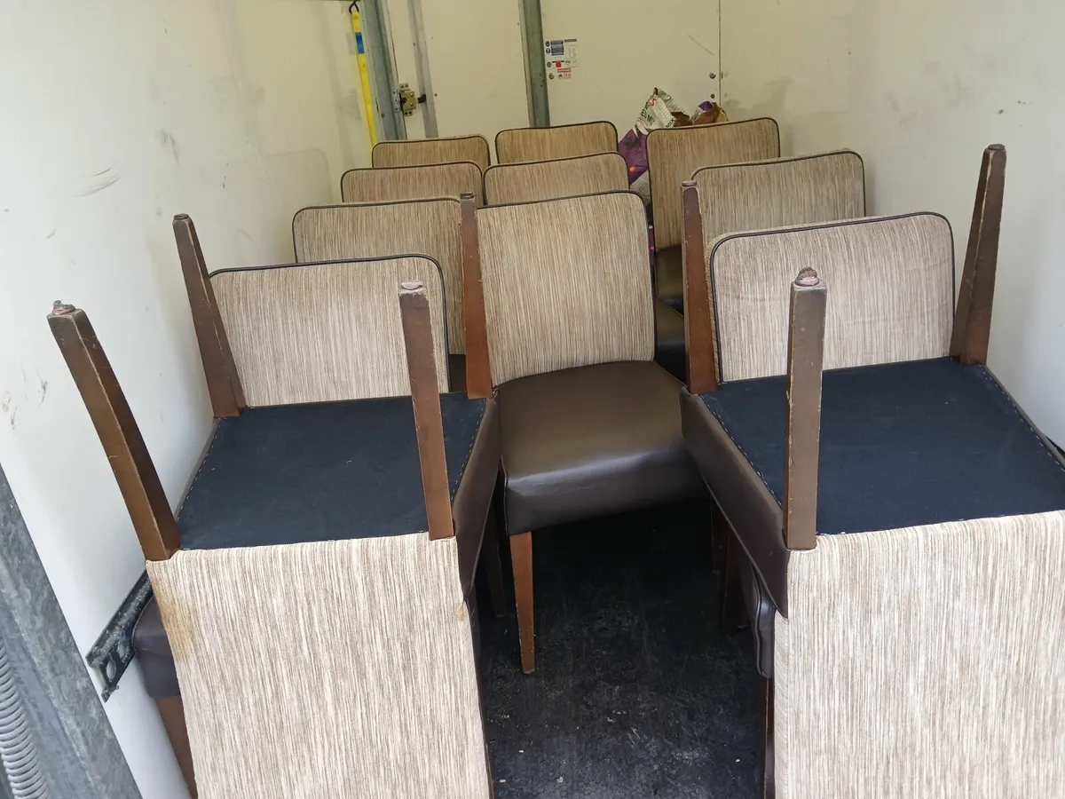 Chairs lot of (6)....leather seating delivered - Image 2