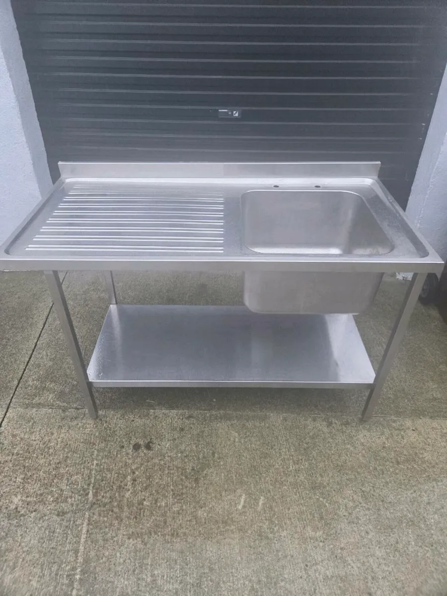 Single deep bowl stainless steel sink - Image 2