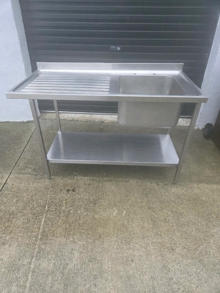 Single deep bowl stainless steel sink - Image 3