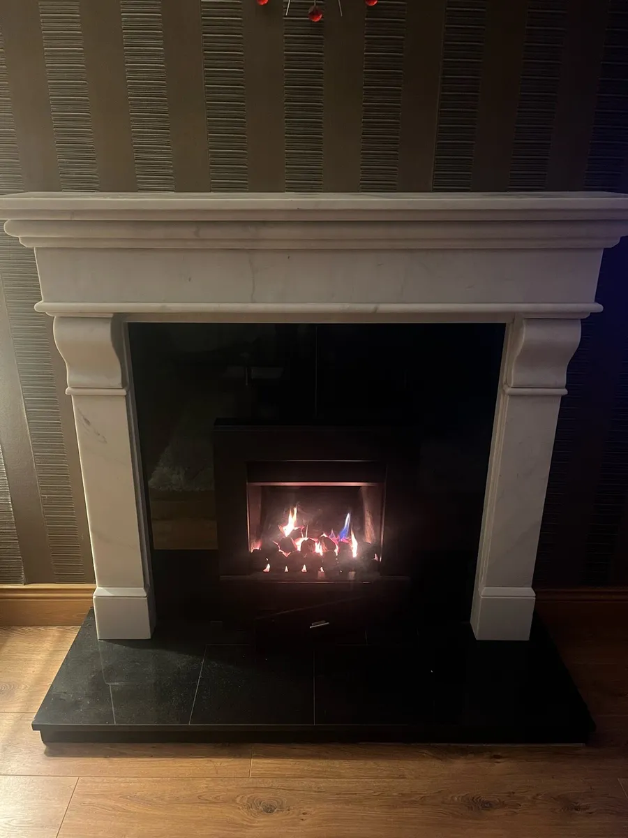 Marble fireplace