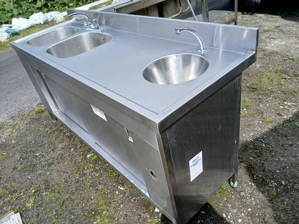 Stainless steel cabbinet sink unit complete delive - Image 1