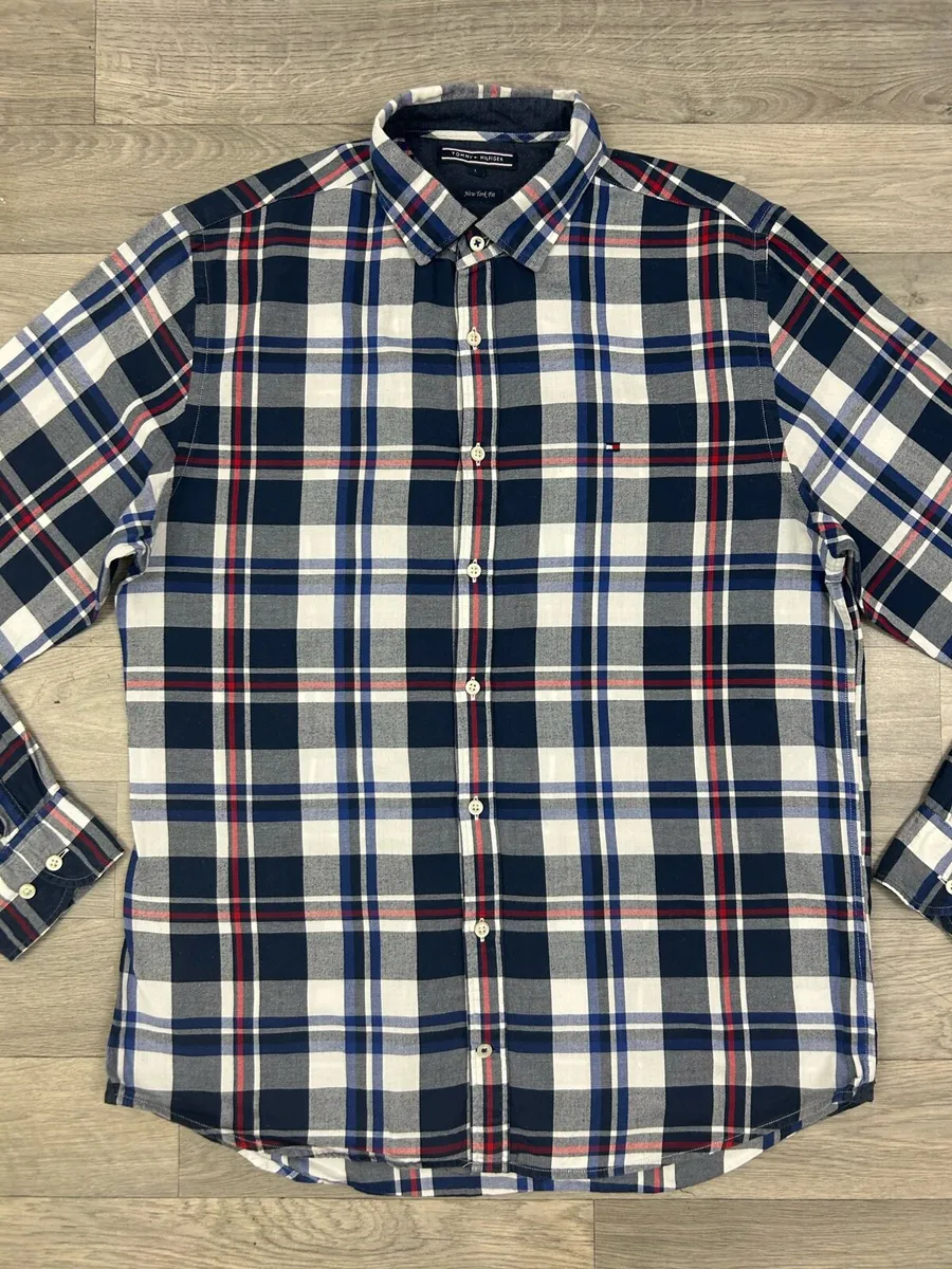 Tommy Hilfiger Button Down Check Shirt Mens Large - Image 2