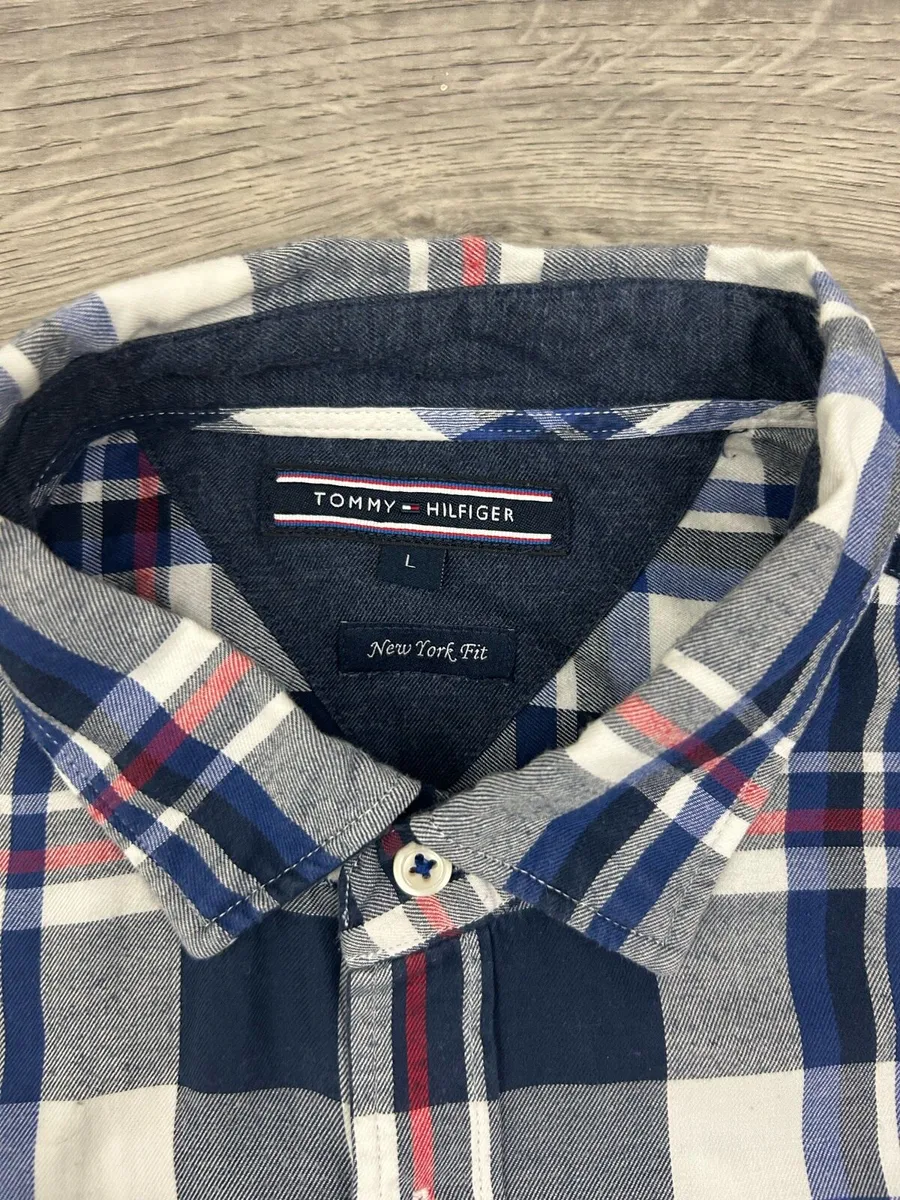 Tommy Hilfiger Button Down Check Shirt Mens Large - Image 4