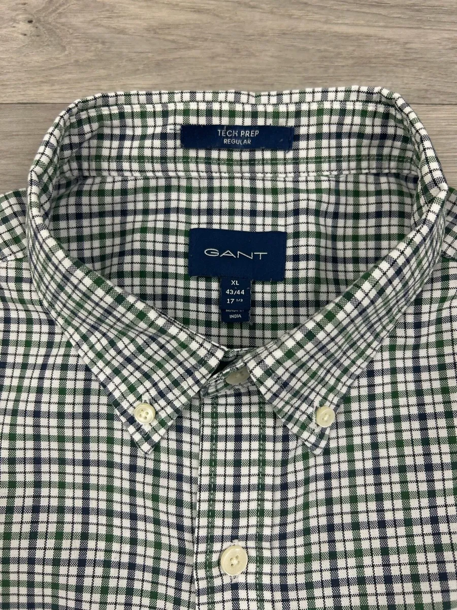 Gant Tech Prep Button Down Check Shirt Mens XL - Image 4