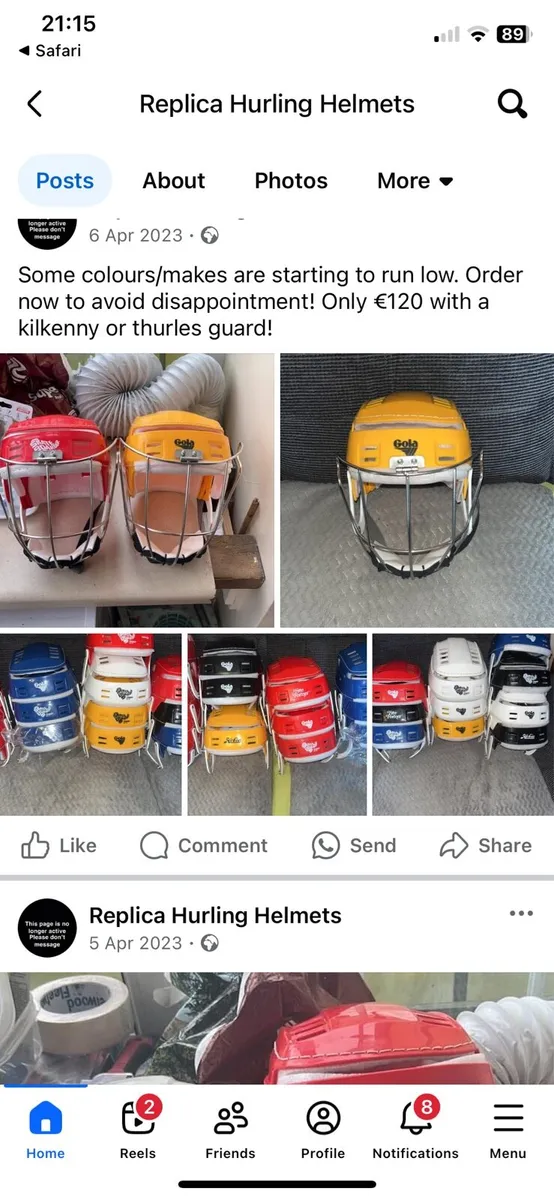 🚨 WANTED 🚨 old hurling helmet replicas - Image 3