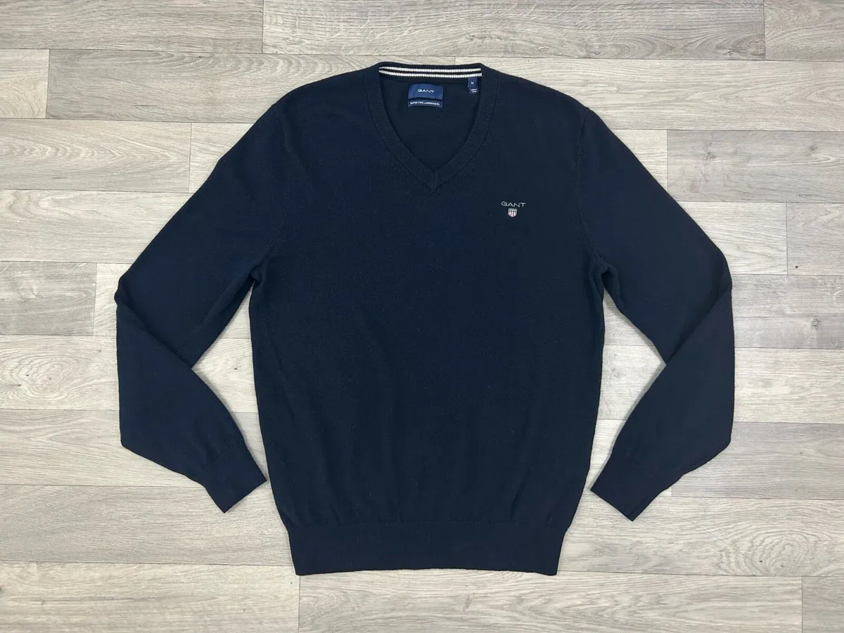 Gant Super Fine Lambswool Jumper Mens Medium - Image 1