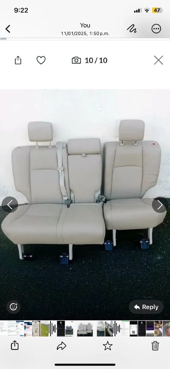 Toyota land cruiser  front rare letter Seats - Image 1