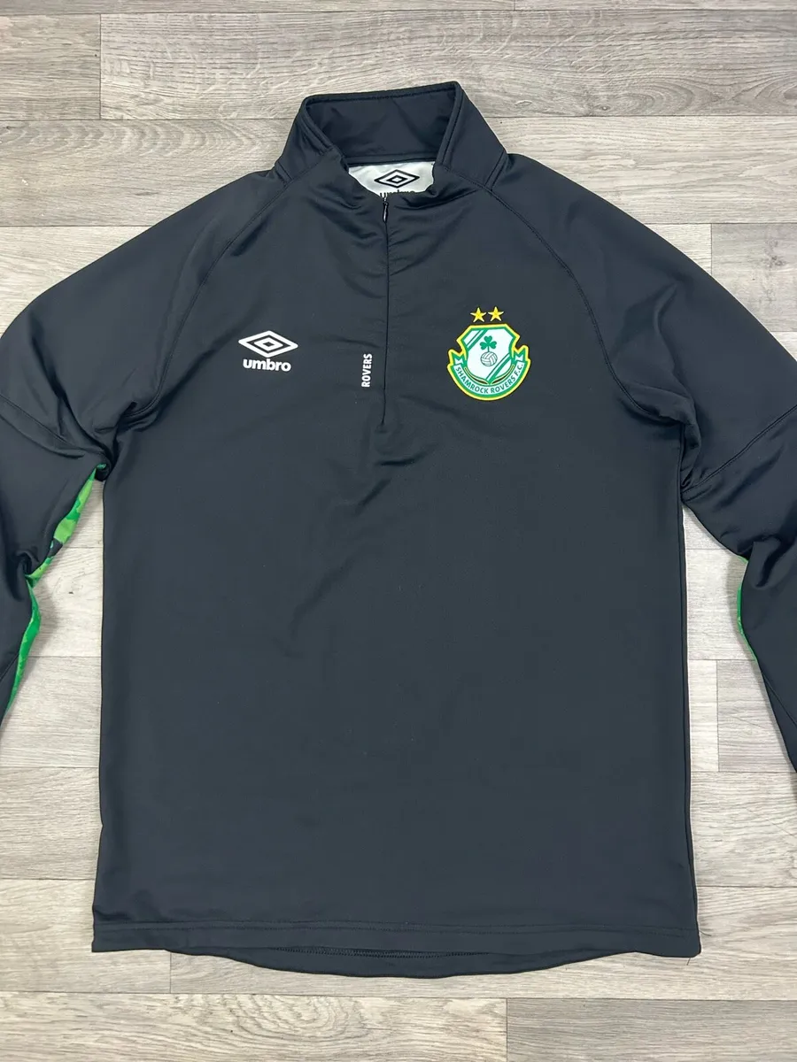 Umbro Shamrock Rovers Half Zip Jumper Mens M - Image 2