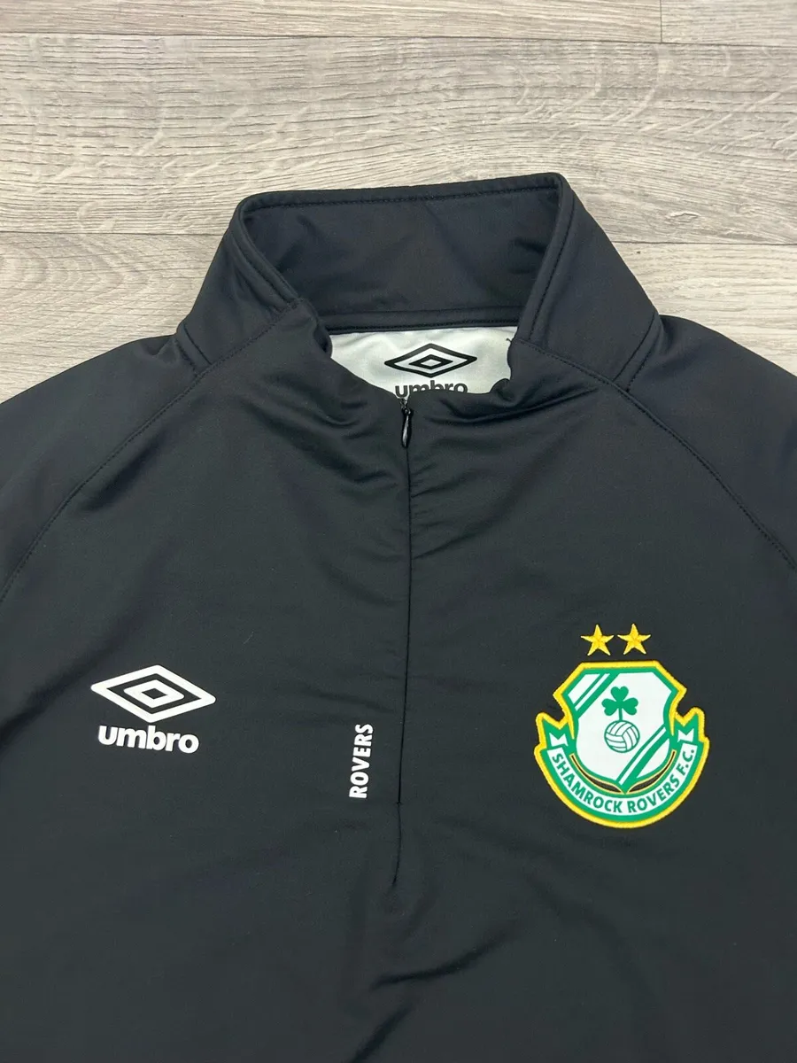 Umbro Shamrock Rovers Half Zip Jumper Mens M - Image 3