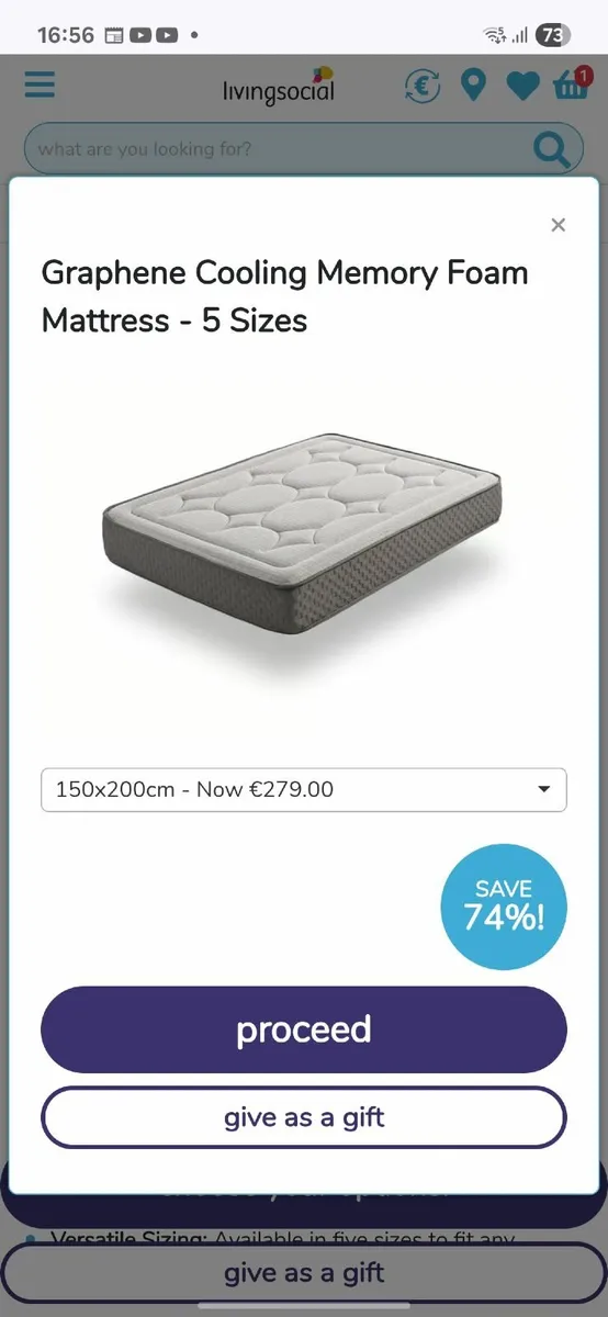King size mattress - Image 3