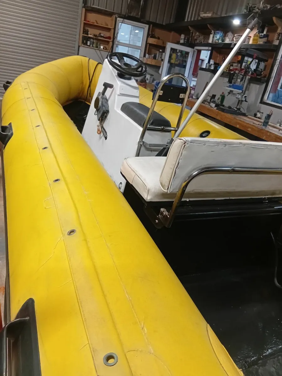 15ft Rib with yamaha 80 autolube - Image 1