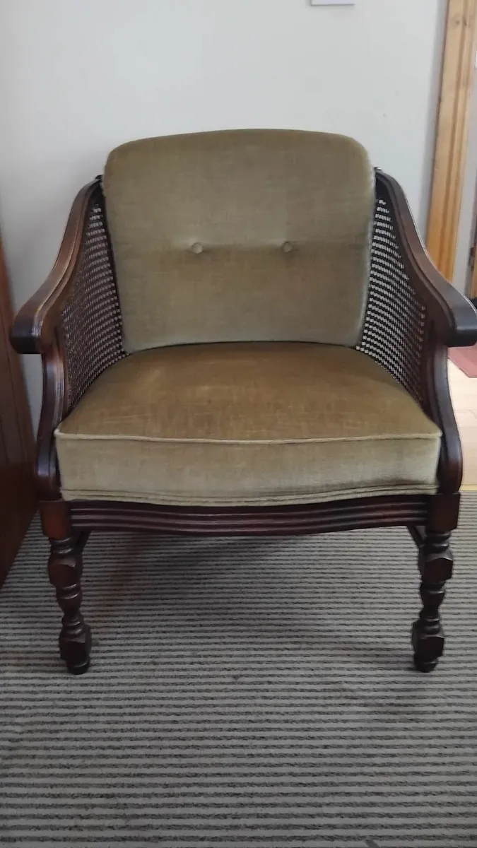 1960s Vintage Rattan Armchair - Image 1