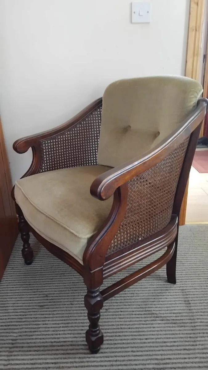 1960s Vintage Rattan Armchair - Image 3