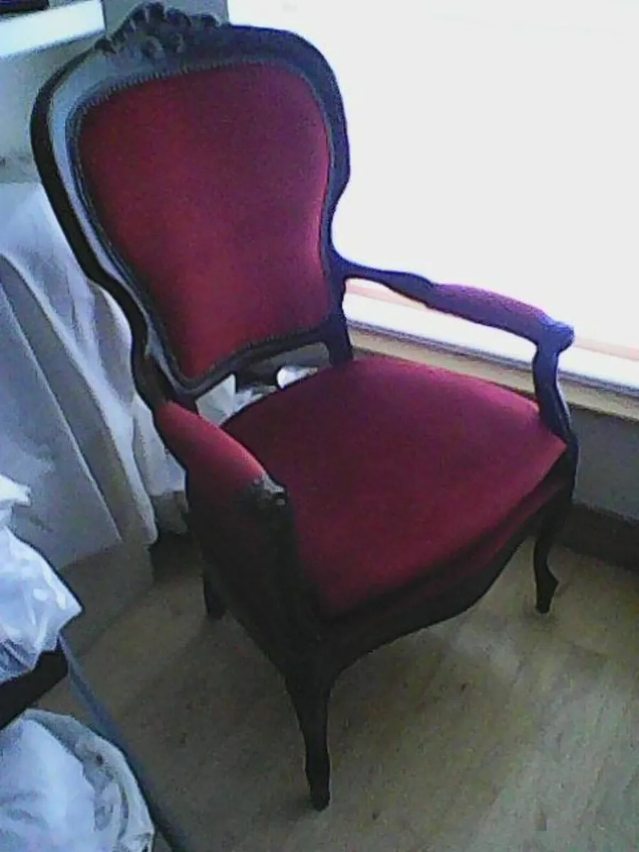 Antique Mahogany Chair - Image 2