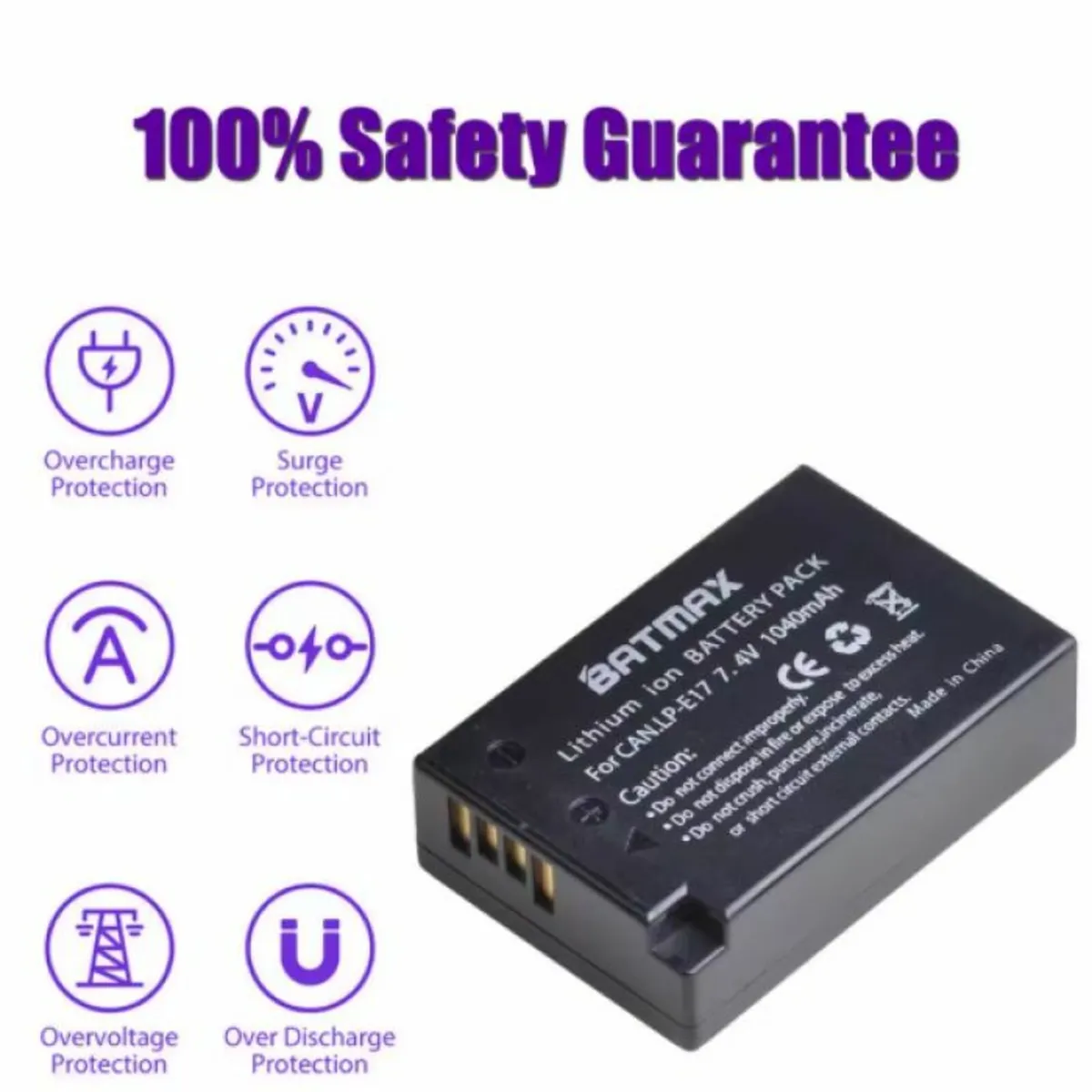 LP-E17 Battery for Canon – 1040mAh 7.4V Lithium-Io - Image 3