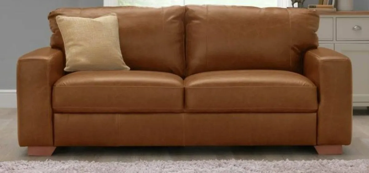Habitat Sofa & Footstool - Image 1