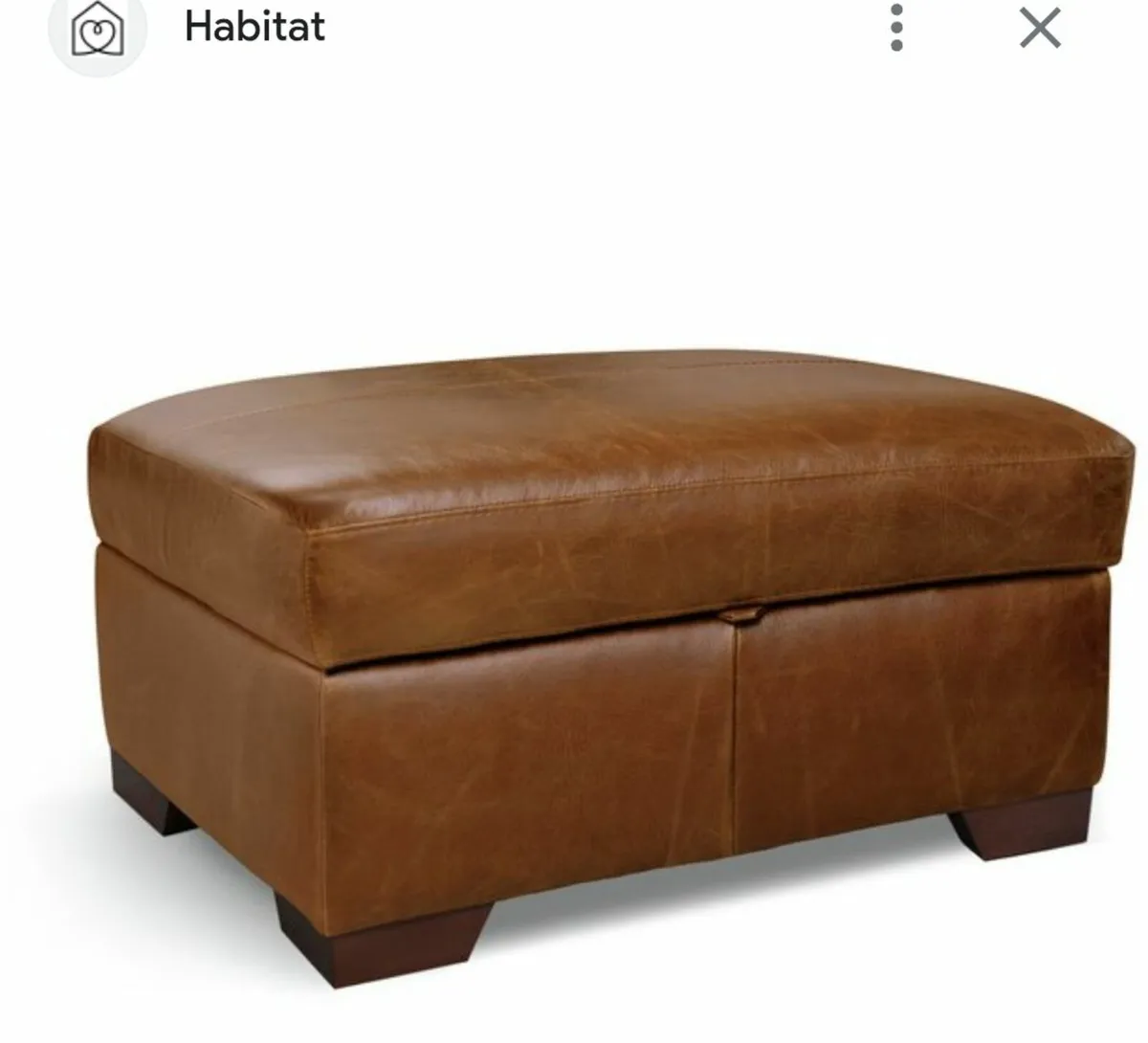 Habitat Sofa & Footstool - Image 3