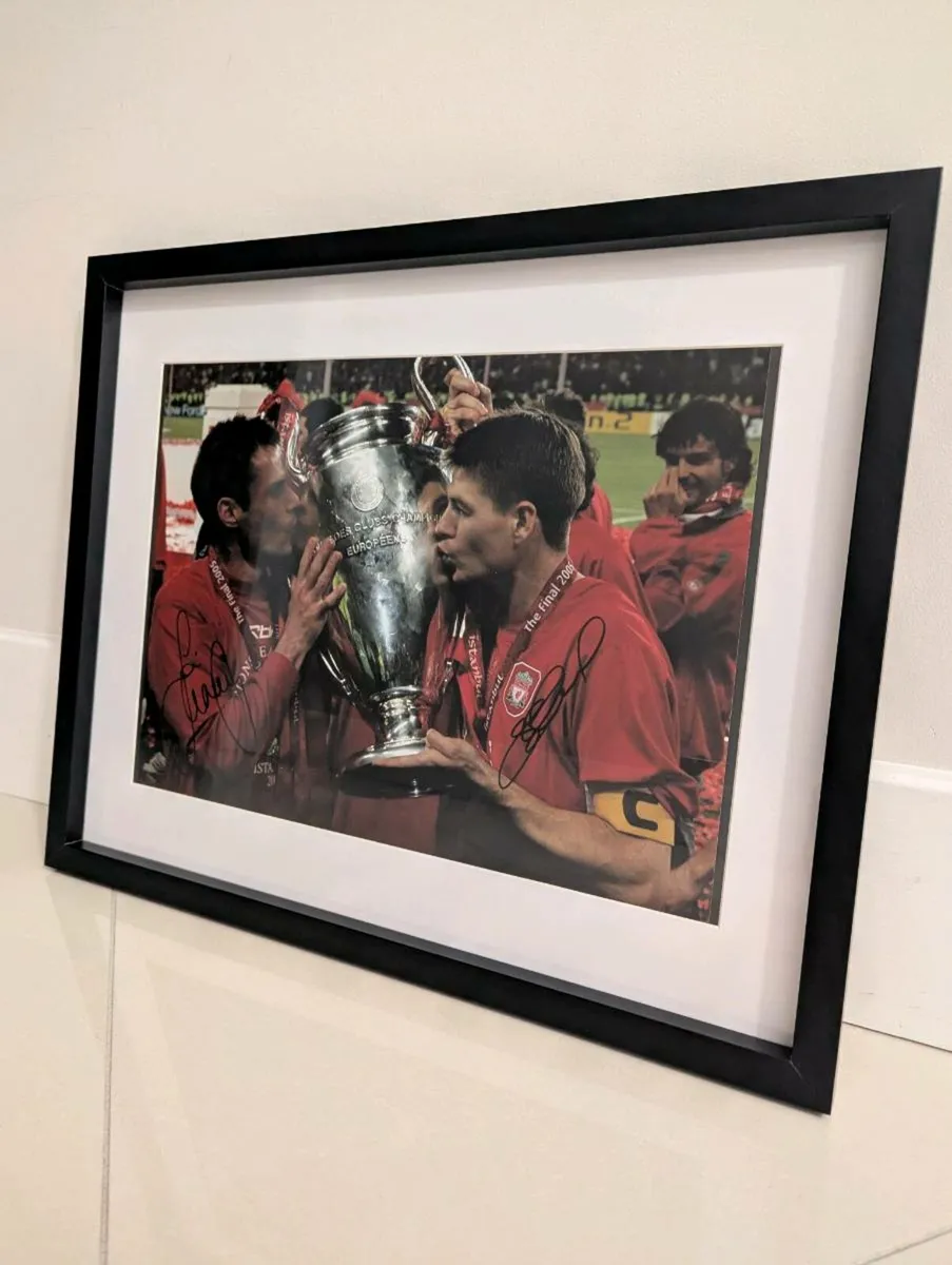 Steven Gerrard and Jamie Carragher dual signed 16 - Image 1