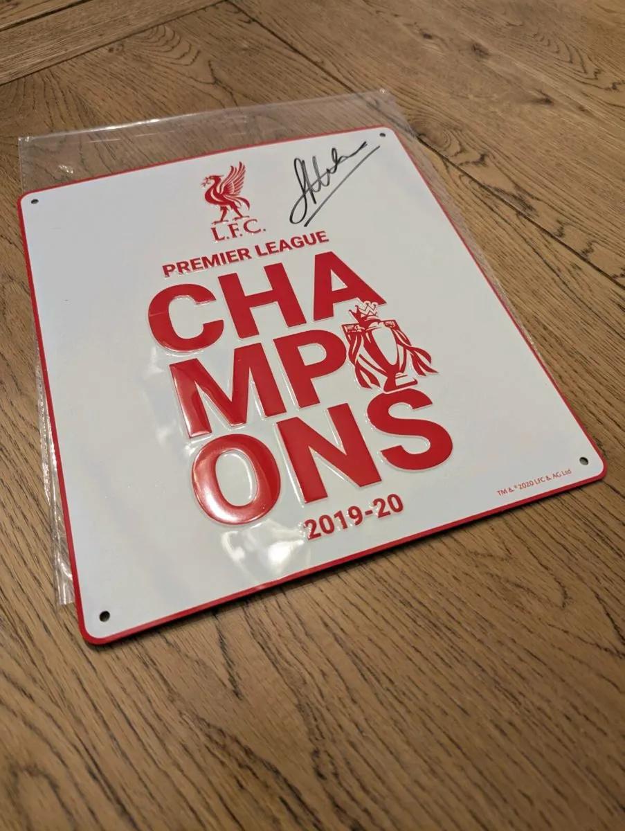 James Milner signed Liverpool plaque champions 19/ - Image 1