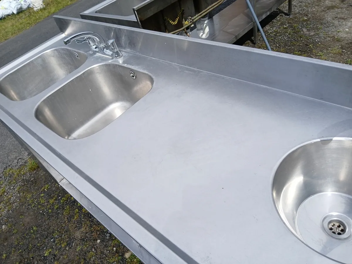Abbotoir double sink unit complete delivered - Image 1