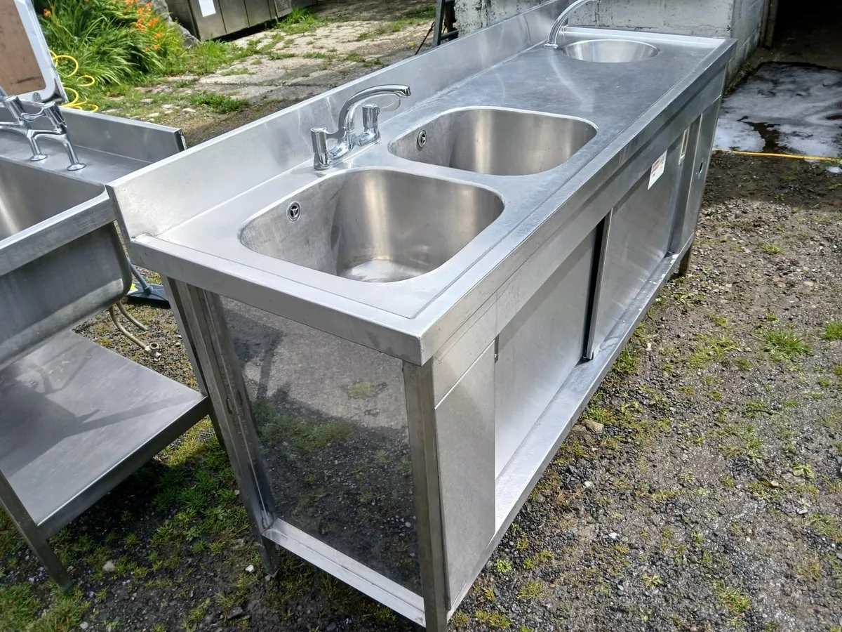 Abbotoir double sink unit complete delivered - Image 3
