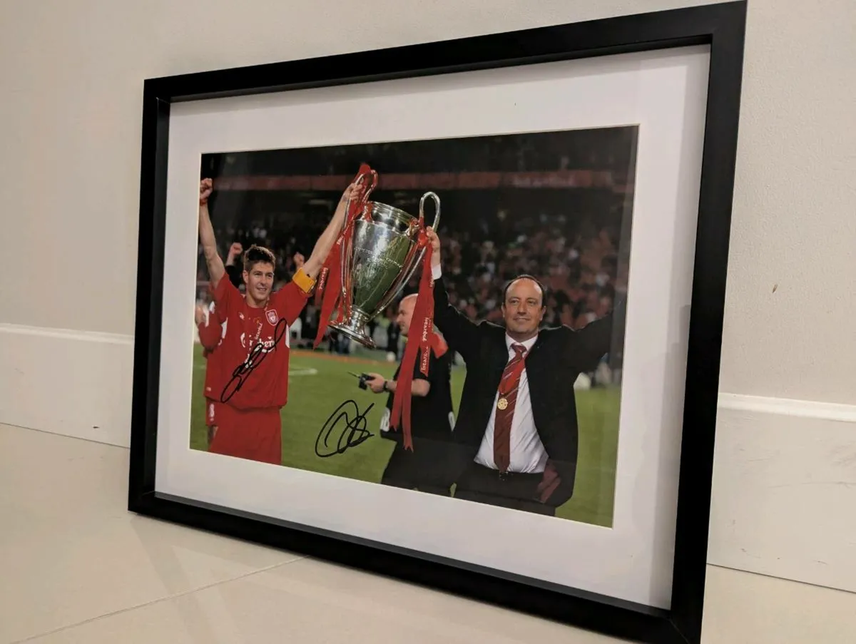 Liverpool FC Steven Gerrard and Rafa Benitez dual - Image 1