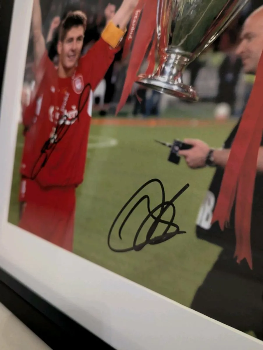 Liverpool FC Steven Gerrard and Rafa Benitez dual - Image 3