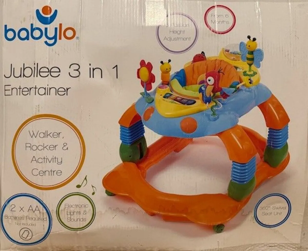 BabyLo 3 in 1 Walker, Rocker & Activity Centre - Image 1
