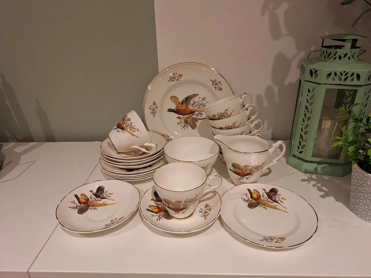 Vintage bone china tea set - Image 1