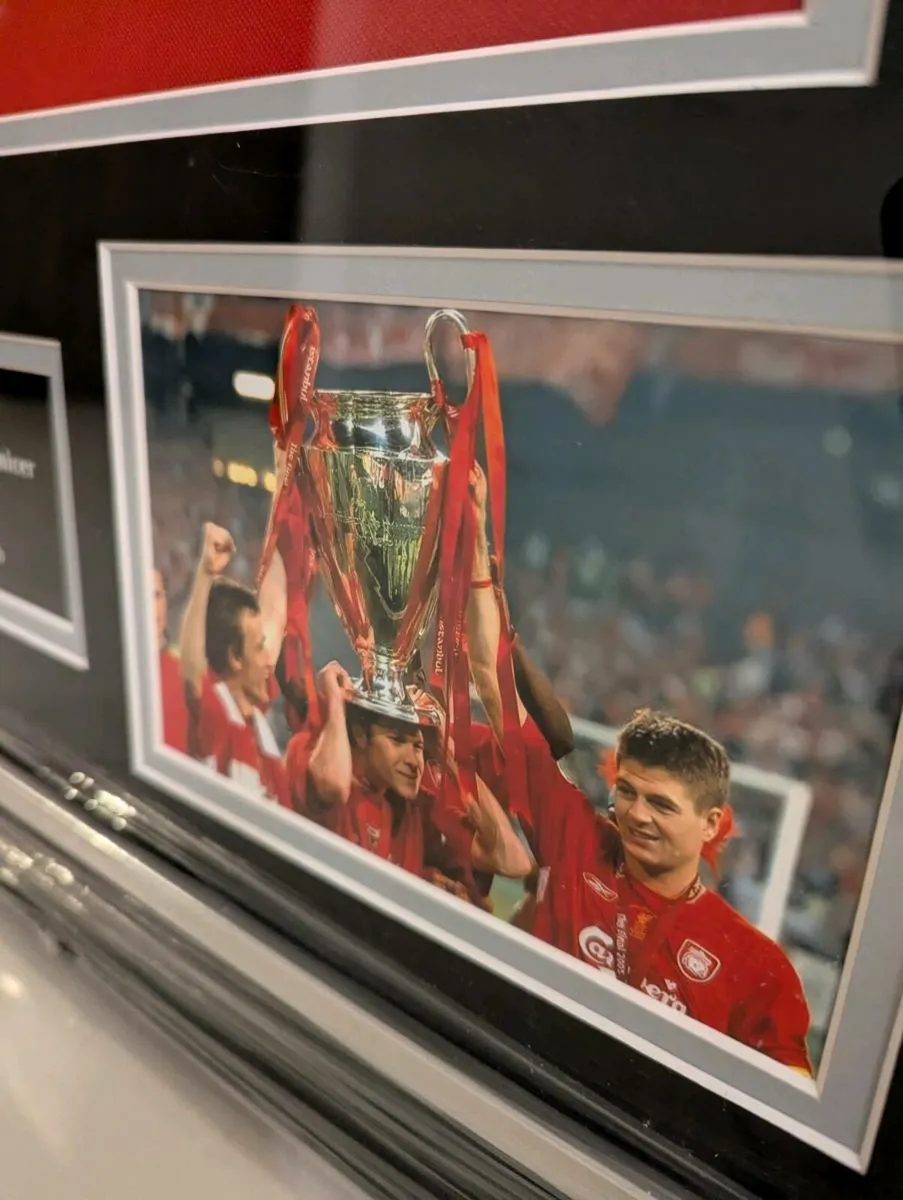Liverpool Champions League 2005 jersey signed by 3 - Image 3