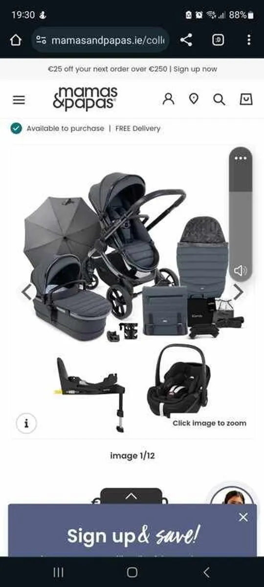 ICandy Peach 7 travel system for sale - Image 1