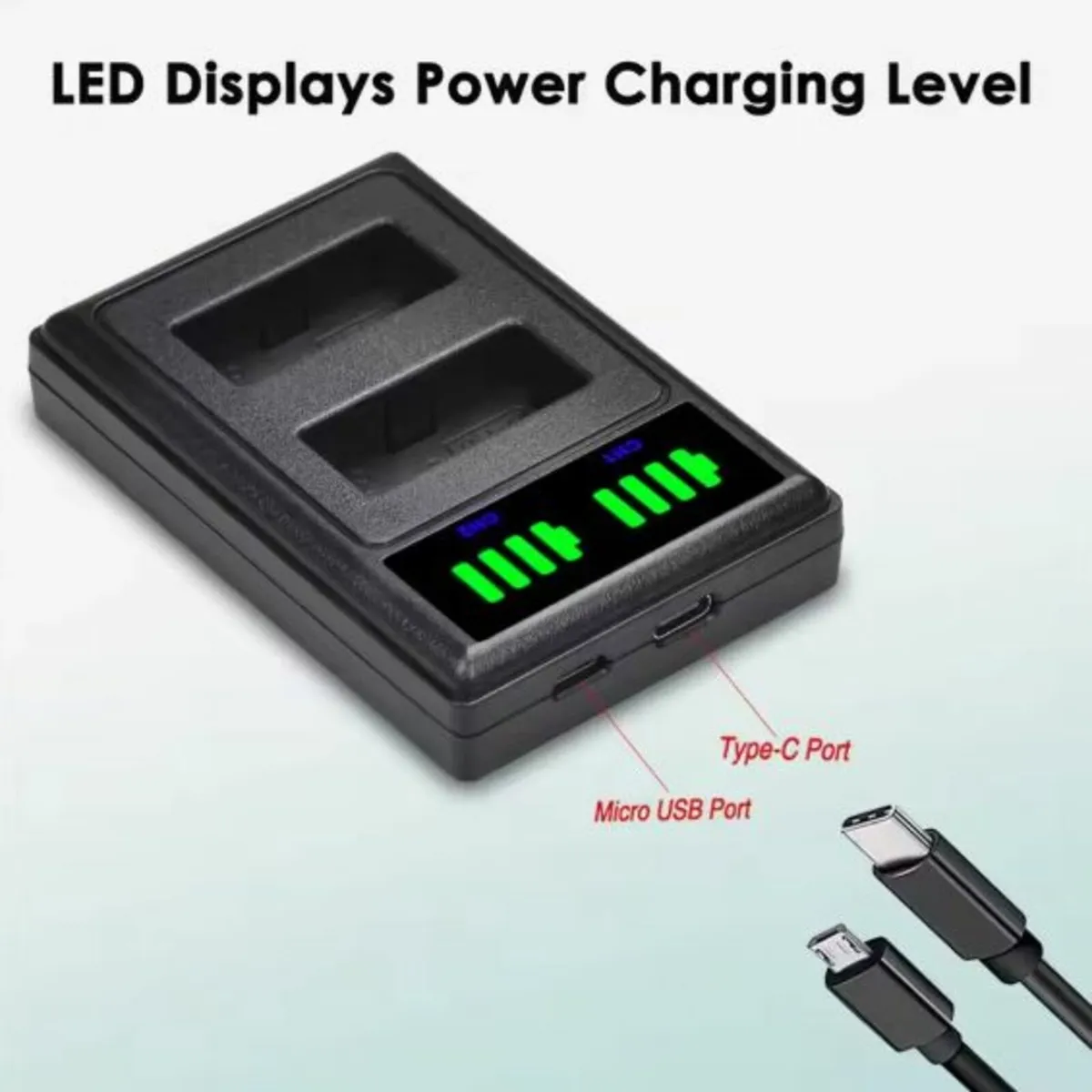 LPE17 LP-E17 LP E17 Dual USB LED Charger for Canon - Image 2