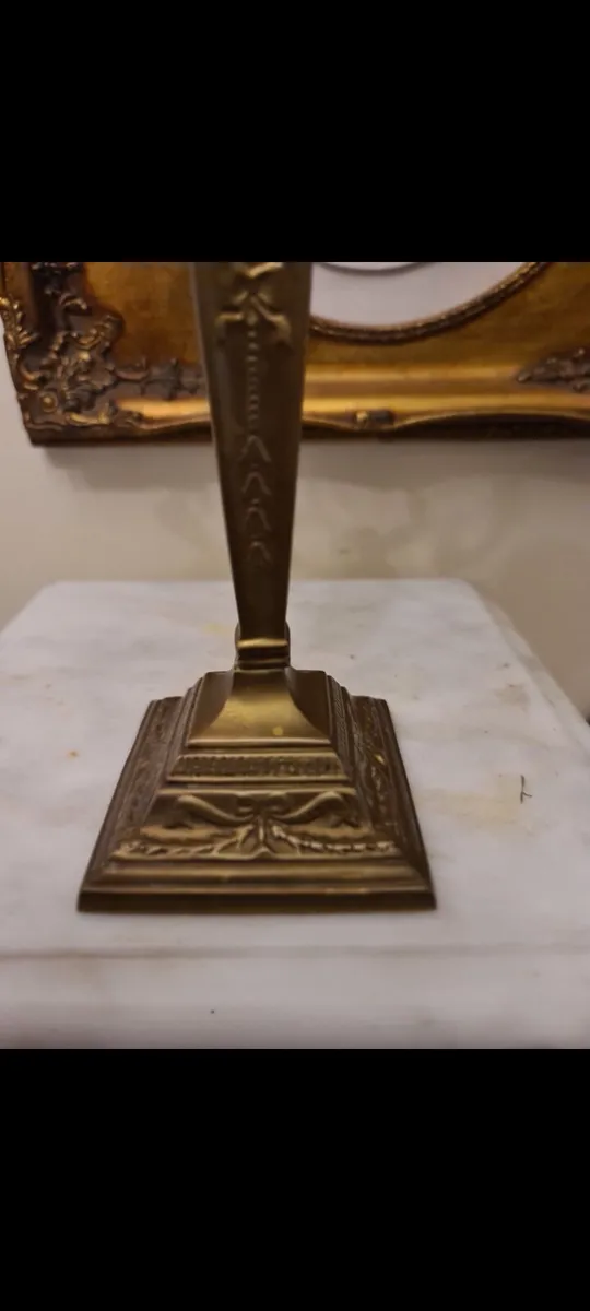 Vintage brass candleabra - Image 4
