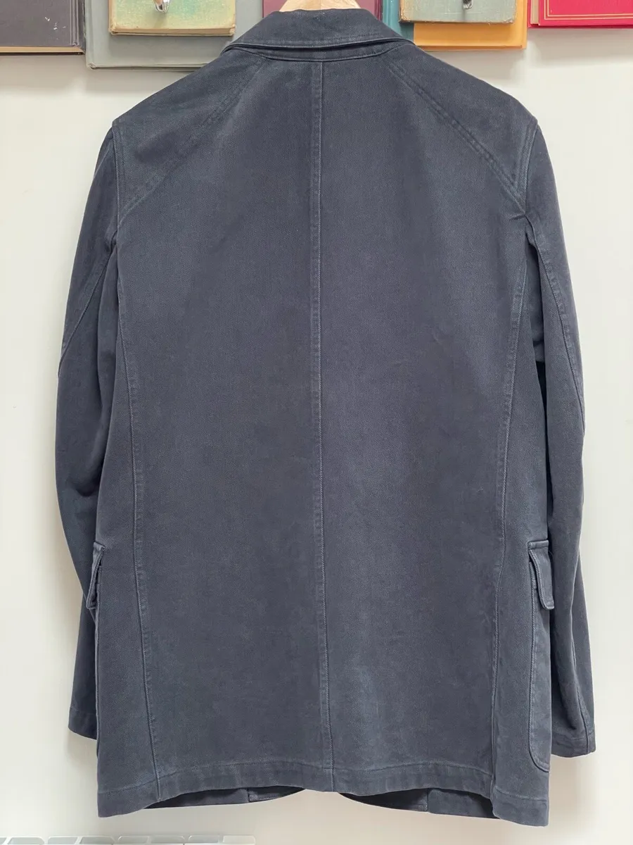 Drake’s - Navy Heavy Cotton Twill Games Blazer MK1 - Image 2