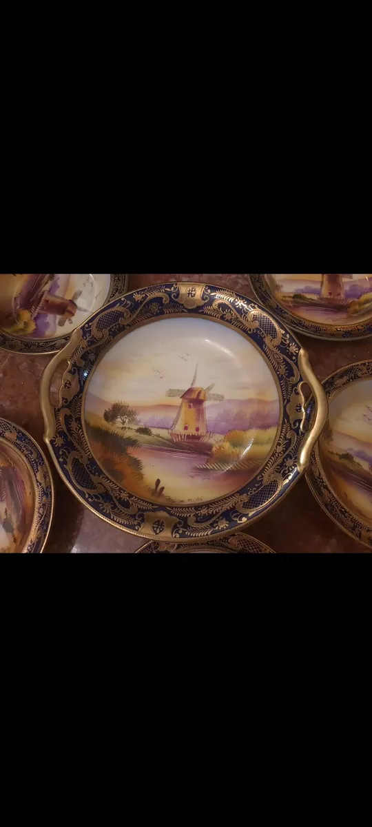 Antique Japanese desert service - Image 1