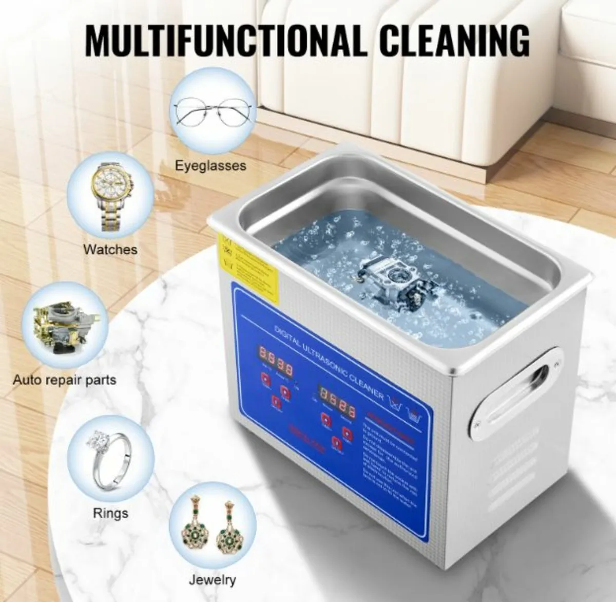 3L Ultrasonic Cleaner Machine Stainless Steel - Image 3