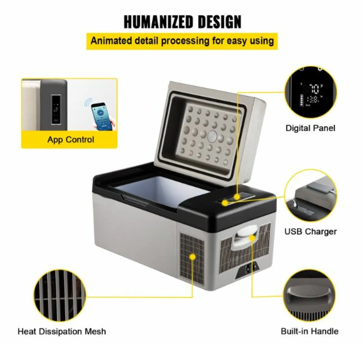 Car Refrigerator 20L Compressor Portable Small Ref - Image 3
