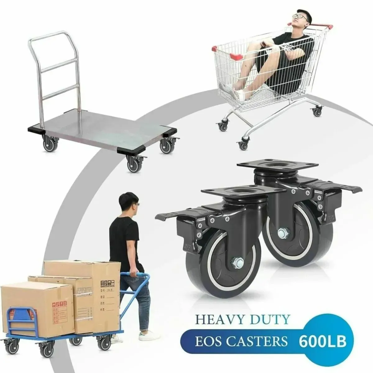 Castor Wheel 50mm Heavy Duty 200KG Capacity - Image 4