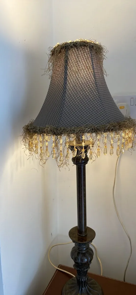 Resin Lamp with Shade - Image 1