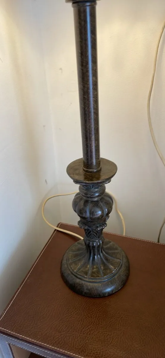 Resin Lamp with Shade - Image 2