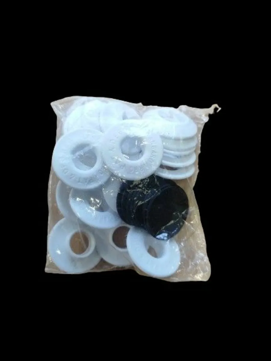 Blue plastic eyelets  12mm - 10 pk - Image 3